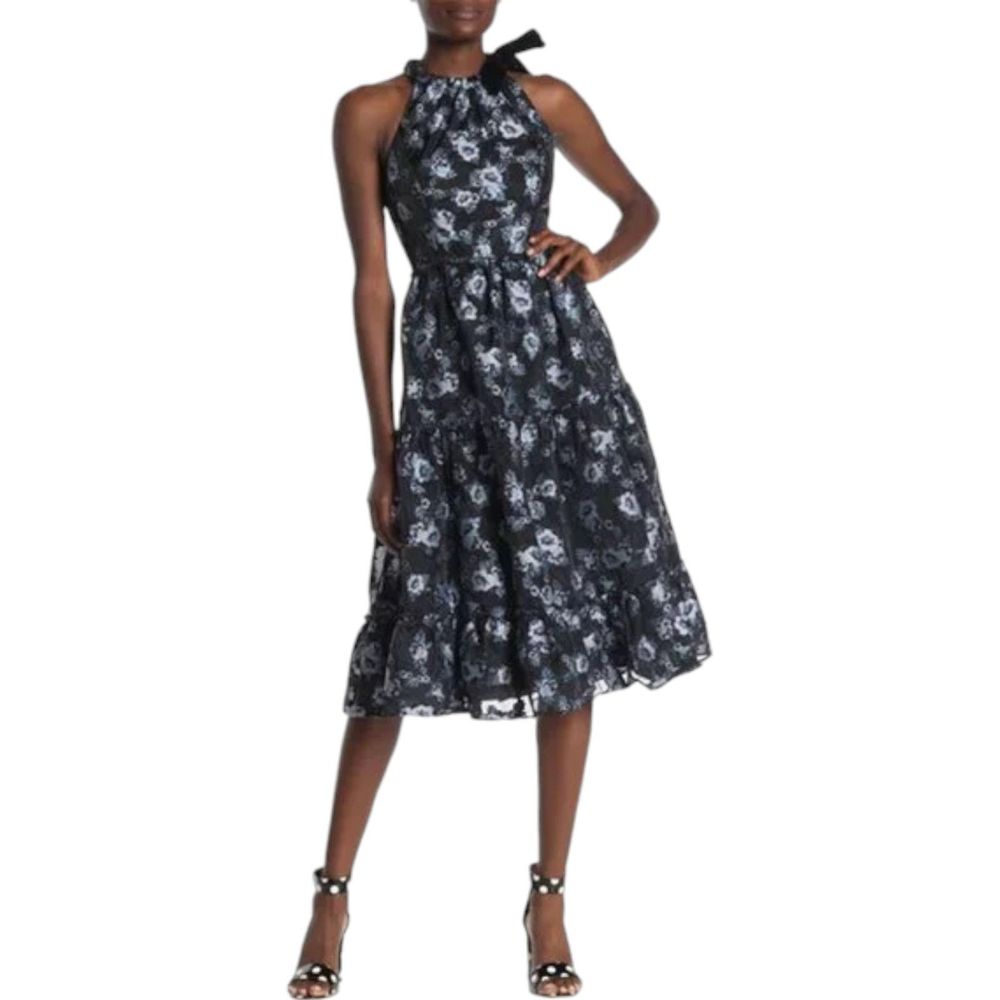 Kate Spade Prairie Rose Print Velvet Dress